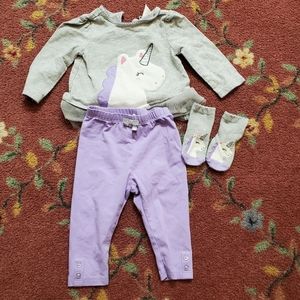 6-12 Months Gymboree Unicorn Outfit